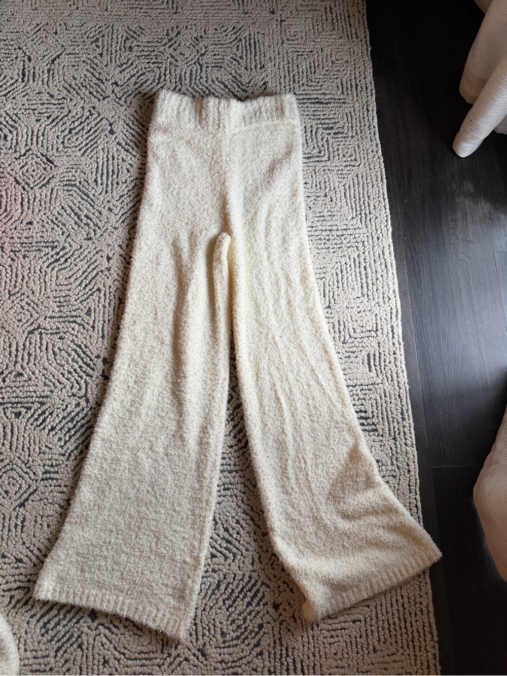 SKIMS original Cozy knit Wide-Leg Lounge Pants in bone